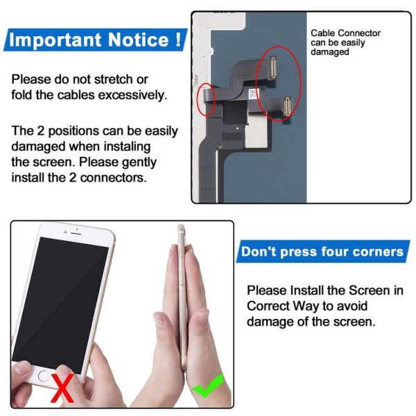 JK incell LCD Screen For iPhone X - Image 11