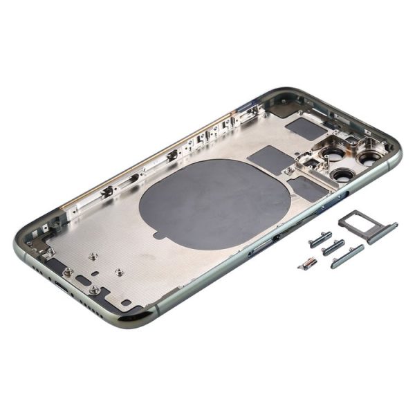 Back Housing Cover with SIM Card Tray & Side keys & Camera Lens for iPhone 11 Pro Max (Green) - Image 3