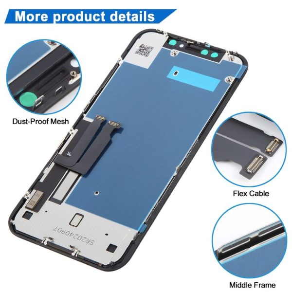 JK incell LCD Screen for iPhone XR (Black) - Image 3
