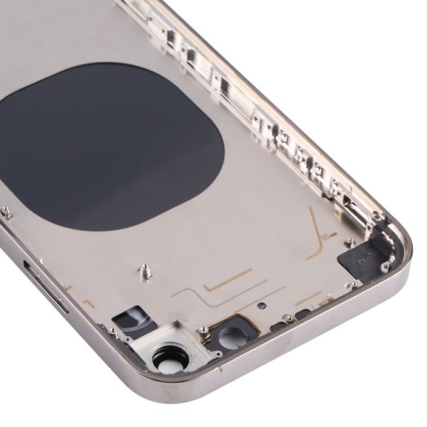 Stainless Steel Material Back Housing Cover with Appearance Imitation of iP13 Pro for iPhone XR (Black) - Image 5