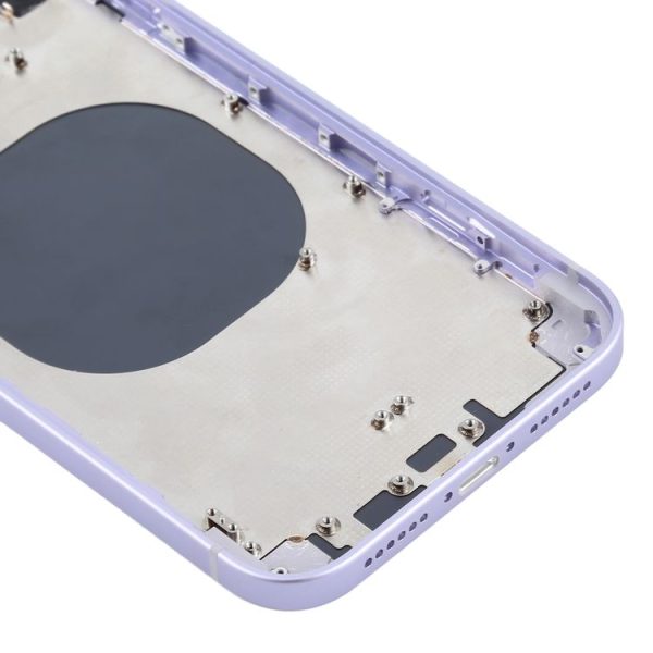 Back Housing Cover with Appearance Imitation of iP12 for iPhone XR (Purple) - Image 5