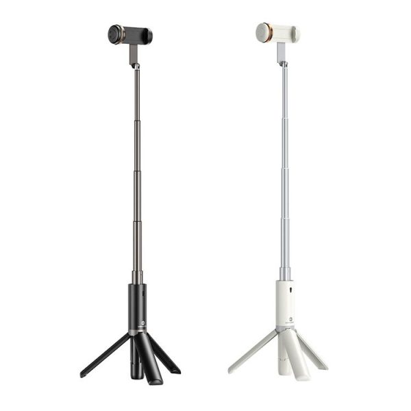 WK WT-P12 Folding Integrated Remote Control Live Broadcast Tripod Bluetooth Selfie Stick (White) - Image 2