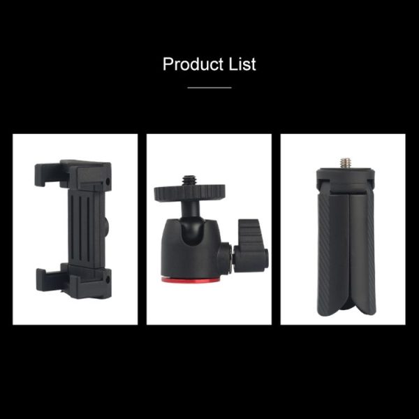 ADAI MINIIS Mini Carbon Fiber Texture Plastic Tripod Set - Image 13