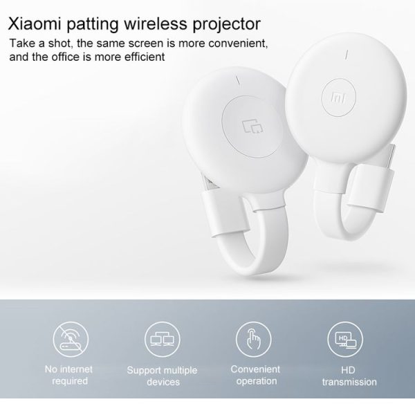 Original Xiaomi Mi Pat Wireless Screen Projection Device (White) - Image 5