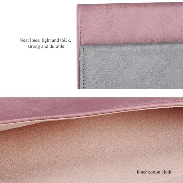 PU01S PU Leather Horizontal Invisible Magnetic Buckle Laptop Inner Bag for 13.3 inch laptops (Grey) - Image 10