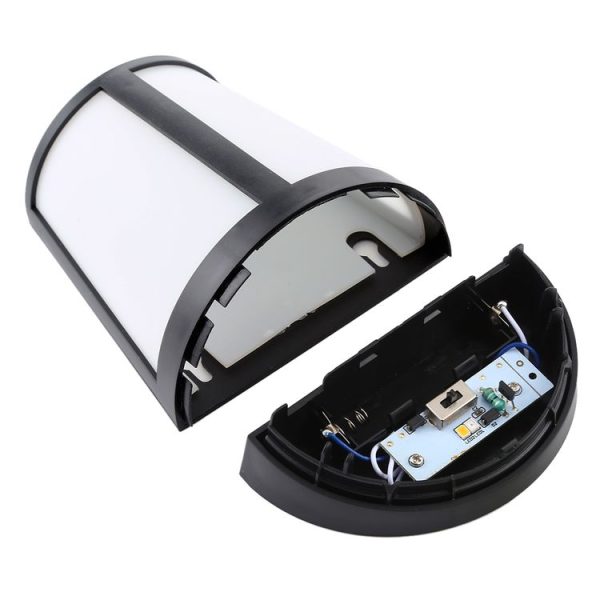 6 LEDs Light Control IP65 Waterproof Warm White Light + Colorful Changing Solar Powered LED Wall Lamp - Image 5