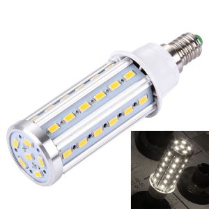 10W Aluminum Corn Light Bulb, E14 880LM 42 LED SMD 5730, AC 85-265V (White Light)