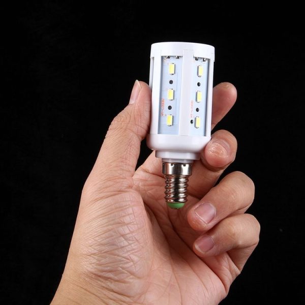 5W PC Case Corn Light Bulb, E14 380LM 24 LED SMD 5730, AC 85-265V (Warm White) - Image 6