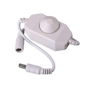 Knob Controller Dimmer for Single Color LED Strip Light (White)