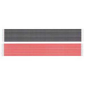 10 Pairs 22AWG Red Black Parallel Circuit Cables, Length: 12cm