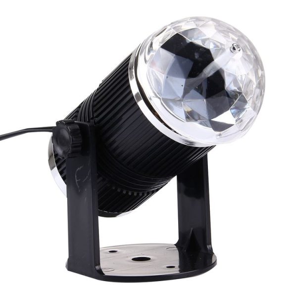 3W Mini Rotating Magic Ball LED Stage Light EU Plug - Image 4
