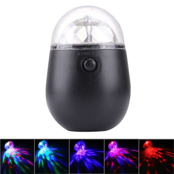 3W Mini 3ATM water resistant Rotating Magic Ball LED Stage Light, with Bicycle Mount