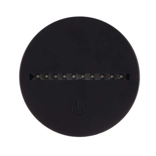 Death Star Style 3D Touch Switch Control LED Light, 7 Colour Discoloration Creative Visual Stereo Lamp Desk Lamp Night Light - Image 2