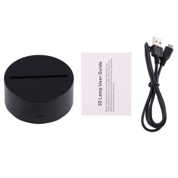 Hippocampus Style 3D Touch Switch Control LED Light, 7 Colour Discoloration Creative Visual Stereo Lamp Desk Lamp Night Light - Image 5