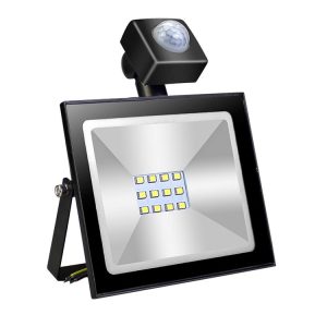 10W AC85-265V IP65 90LM Induction Flashing Warning Lamp with Holder (Black)