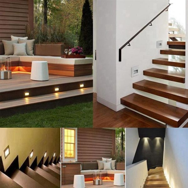 YK2306 Warm White Light Motion Sensor COB LED Wall Light for Stairs Step Corner, AC 85-265V - Image 6