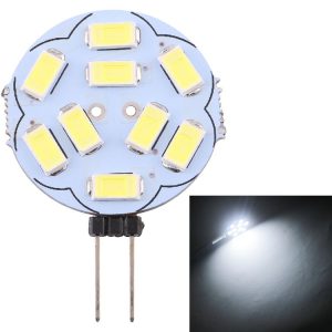 G4 9 LEDs SMD 5730 180LM 6000-6500K Stepless Dimming Energy Saving Light Pin Base Lamp Bulb, DC 12V (White Light)