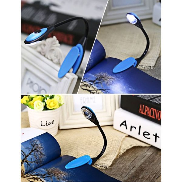 0.2W White Light Clip Fixtures LED Desk Light, 1 LED 280 LM Eye Protection Reading Lamp - Image 8