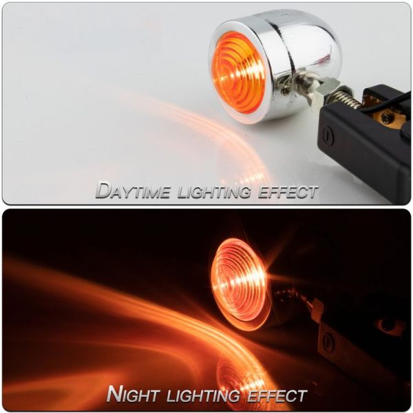 1 Pair KC801 12V Modified Universal Motorcycle LED Turn Signal (Silver) - Image 5