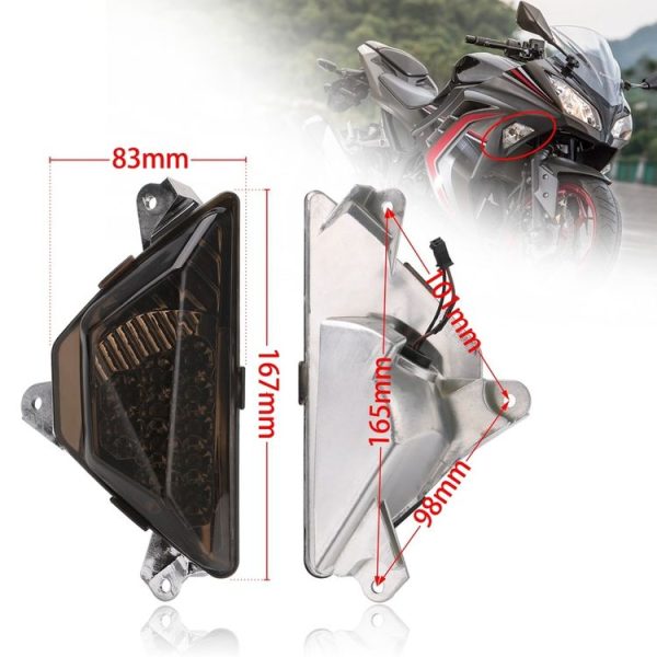 Speedpark Motorcycle Modified Front Turn Signal Light for Kawasaki Ninja 250 / 300 13-16 - Image 3