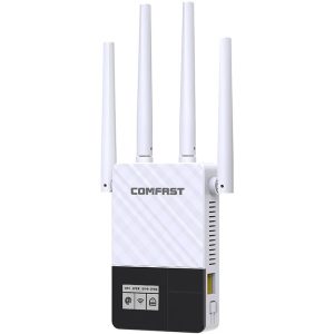 COMFAST CF-WR760AC Dual-band Gigabit Wifi Network Amplifier Repeater with OLED Display