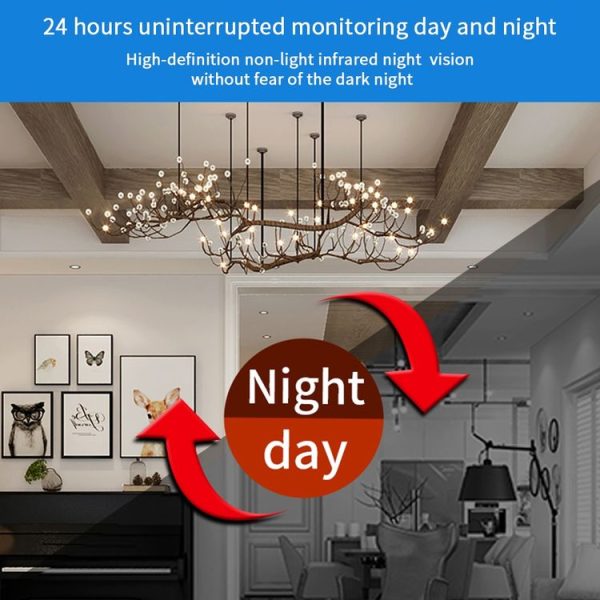 X6D HD 1080P Wireless Home Mini Surveillance Camera, Support Infrared Night Vision & Motion Detection & TF Card (White) - Image 9