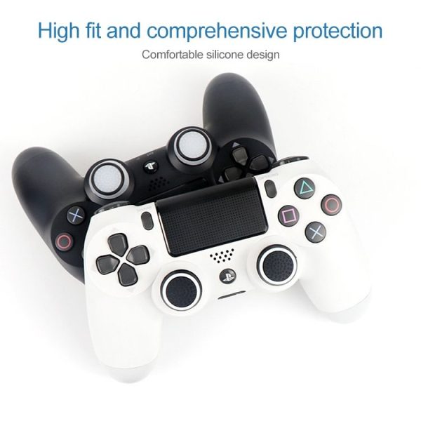20 PCS Luminous Silicone Protective Cover for PS4 / PS3 / PS2 / XBOX360 / XBOXONE / WIIU Gamepad Joystick (Blue) - Image 5