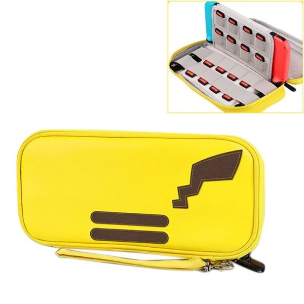 Game Machine Dropproof PU Storage Protection Bag with Detachable Lanyard for Nintendo Switch, Small Size: 25 x 4 x 12.5cm