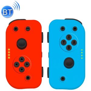 Left and Right Wireless Bluetooth Game Controller Gamepad for Switch Joy-con (Blue + Red)