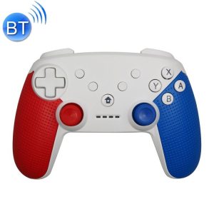 Wireless Bluetooth Game Controller Gamepad for Switch Pro, Support Turbo Function (White)