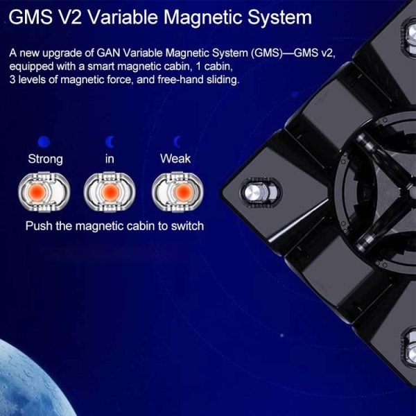 GAN356 XS Magnetic Magic Cube Speed Puzzle Cube (Colour) - Image 5