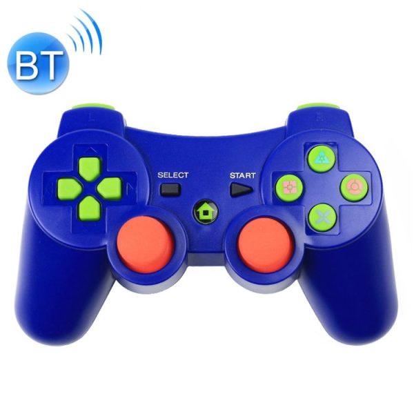 Bending Wireless Bluetooth Game Handle Controller for PS3 (Blue)