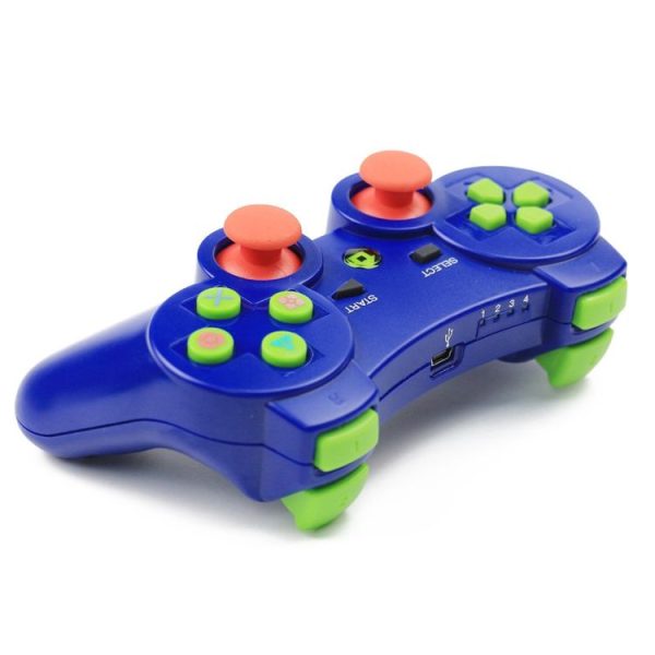 Bending Wireless Bluetooth Game Handle Controller for PS3 (Blue) - Image 4