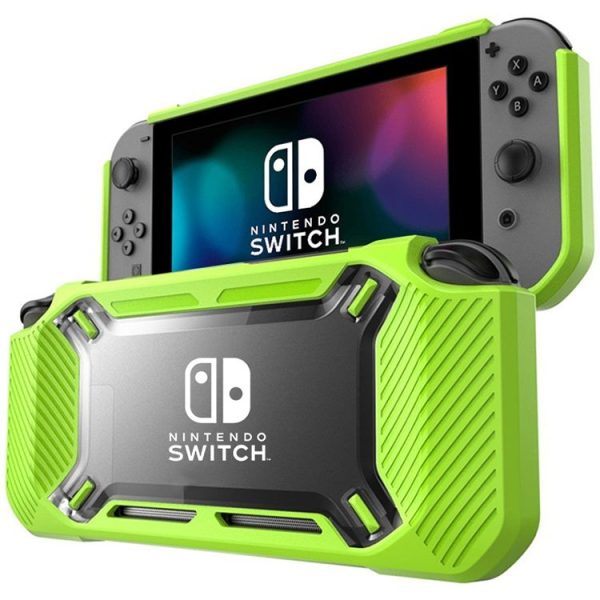 Non-slip Silicone Protective Case for Switch (Green)