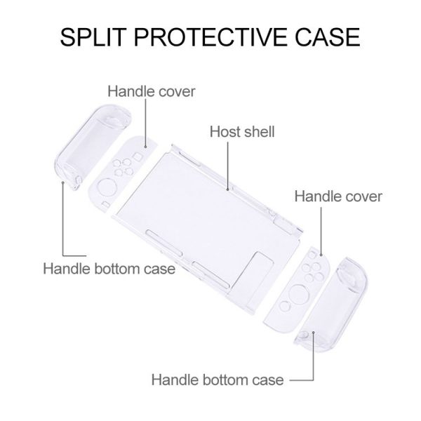 Split Style Non-slip Silicone Protective Case for Switch Lite (White) - Image 3