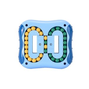 Rotating Magic Bean Fingertip Magic Cube Children Finger Top Intellectual Toy (Blue)