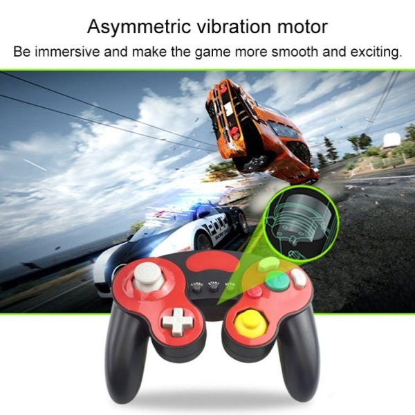 Three-point Decorative Strip Wired Game Handle Controller for Nintendo NGC (Black) - Image 4
