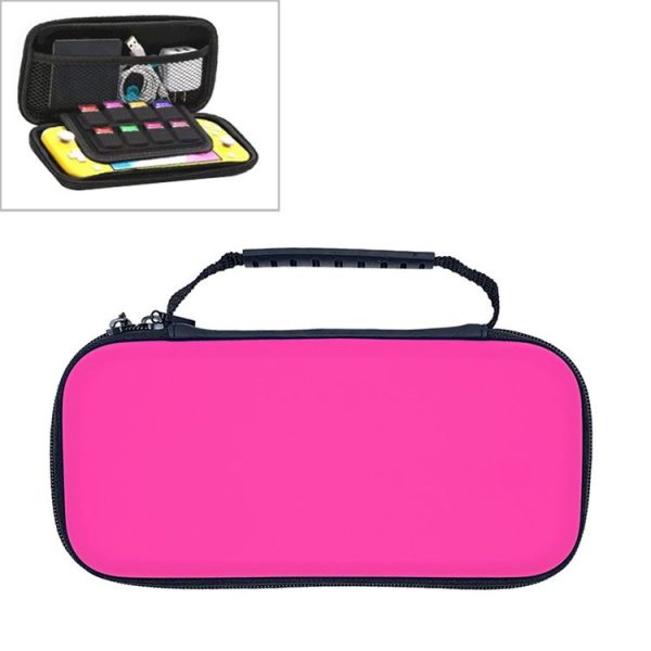 Portable EVA Game Machine Storage Bag Protective Case Handbag for Switch Lite (Pink)