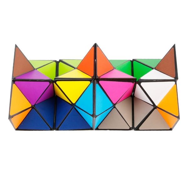 Z9 2 in 1 Colorful Combination Puzzles Magic Cube Reverse Infinity Fidget Cube Pressure Reduction Toy - Image 4