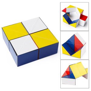 Z7 Colorful Puzzles Magic Cube Reverse Infinity Fidget Cube Pressure Reduction Toy