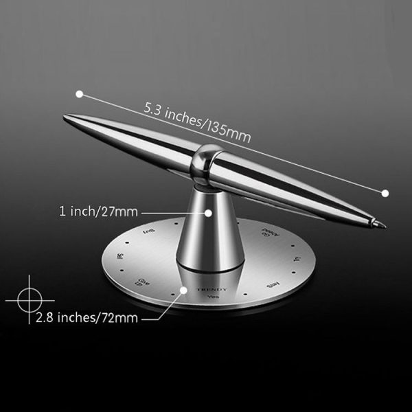 Decision Maker Prediction Pen Finger Fidget Ballpoint Pen Rotatable Magnetic Metal Pen, without Refill - Image 6