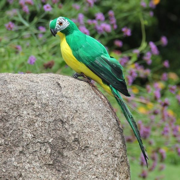 35cm Simulation Parrot Simulation Macaw Horticultural Decoration (Green)