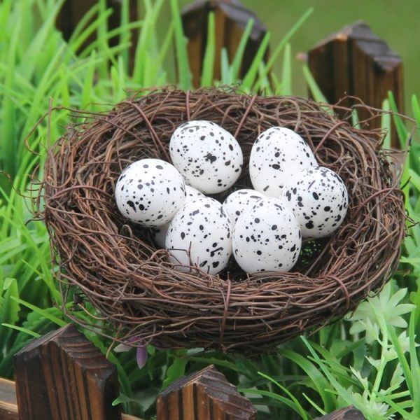 6cm Simulation Bird Nest + 1 PCS Bird Egg Holiday Decoration - Image 5