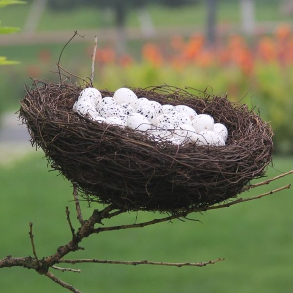 6cm Simulation Bird Nest + 1 PCS Bird Egg Holiday Decoration - Image 7