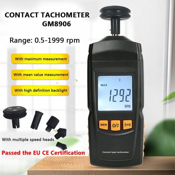 BENETECH GM8906 Portable Contact Tachometer - Image 7