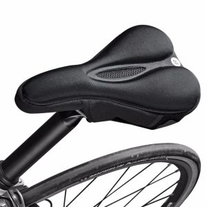 MTB Bike Front Seat Mat Hollow Saddle Cover, Size: 28x16x3.2cm (Black)