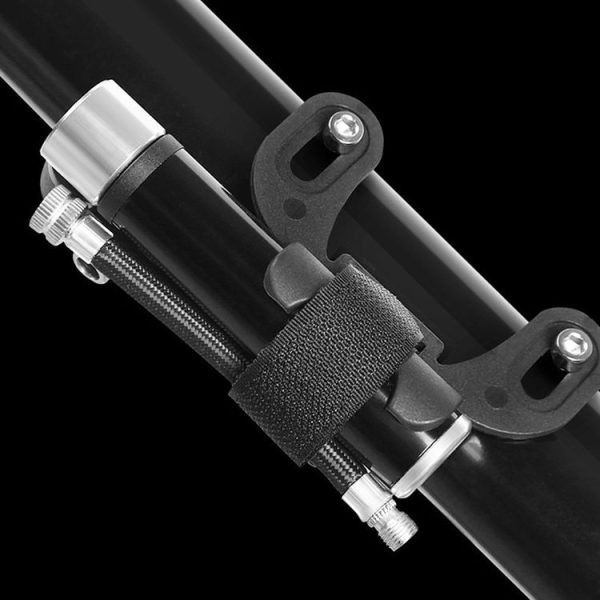 Manual Mini Portable Bicycle Aluminum Alloy Pump+ Glue-free Tire Patch + Fish-shaped Tire Lever (Red) - Image 10