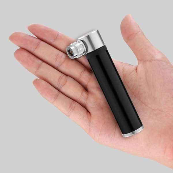 Manual Mini Portable Bicycle Aluminum Alloy Pump+ Glue-free Tire Patch + Fish-shaped Tire Lever (Red) - Image 7