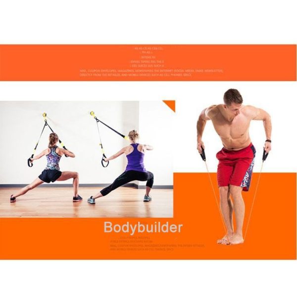Fitness Exercise Resistance Bands Stretch Elastic Rope Workout Yoga Rally Muscle Training Exercise Rope, Size: 5*8*1200mm, Random Color Delivery - Image 11