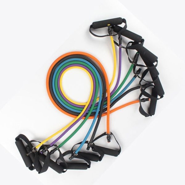 Fitness Exercise Resistance Bands Stretch Elastic Rope Workout Yoga Rally Muscle Training Exercise Rope, Size: 5*11*1200mm, Random Color Delivery - Image 2